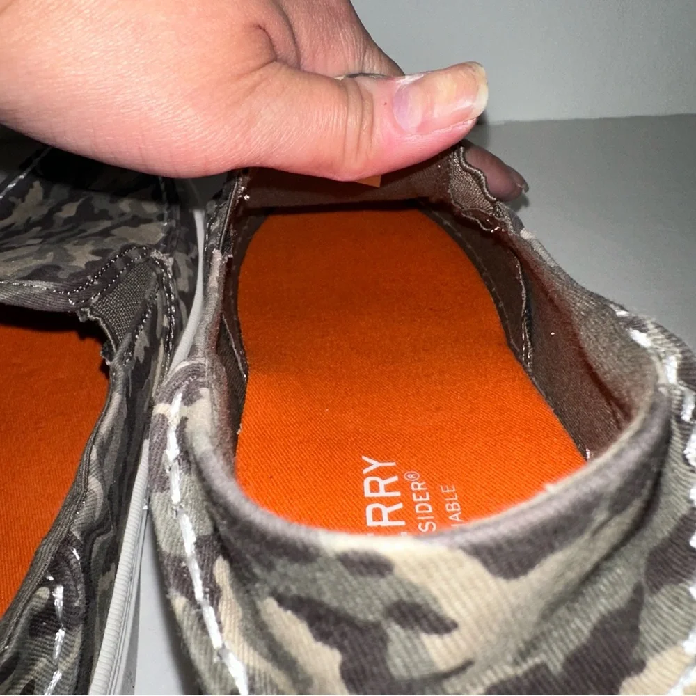 Sperry Camouflage Top Sider Salty Unisex flat shoes size 5 Big Kids 🆕 no box